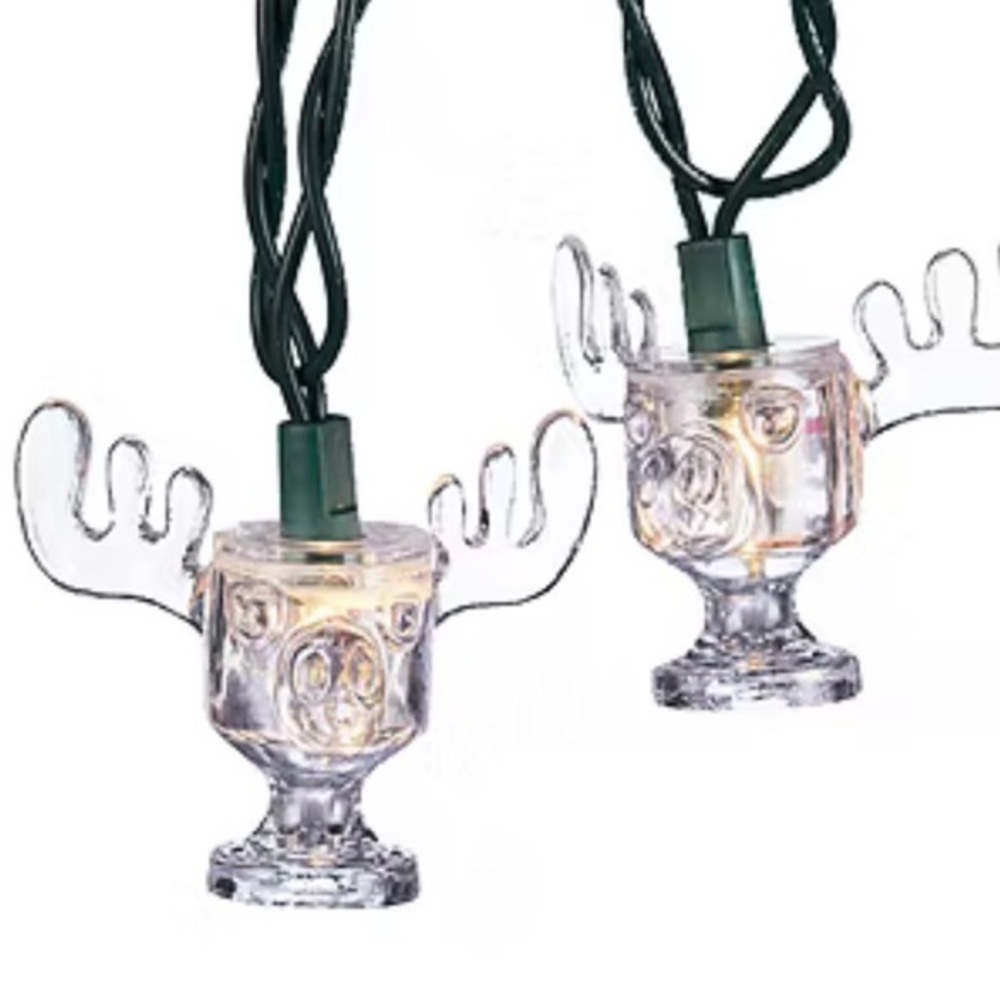 NWT Kurt Adler National Lampoon Christmas Vacation Marty Moose Mug String Lights